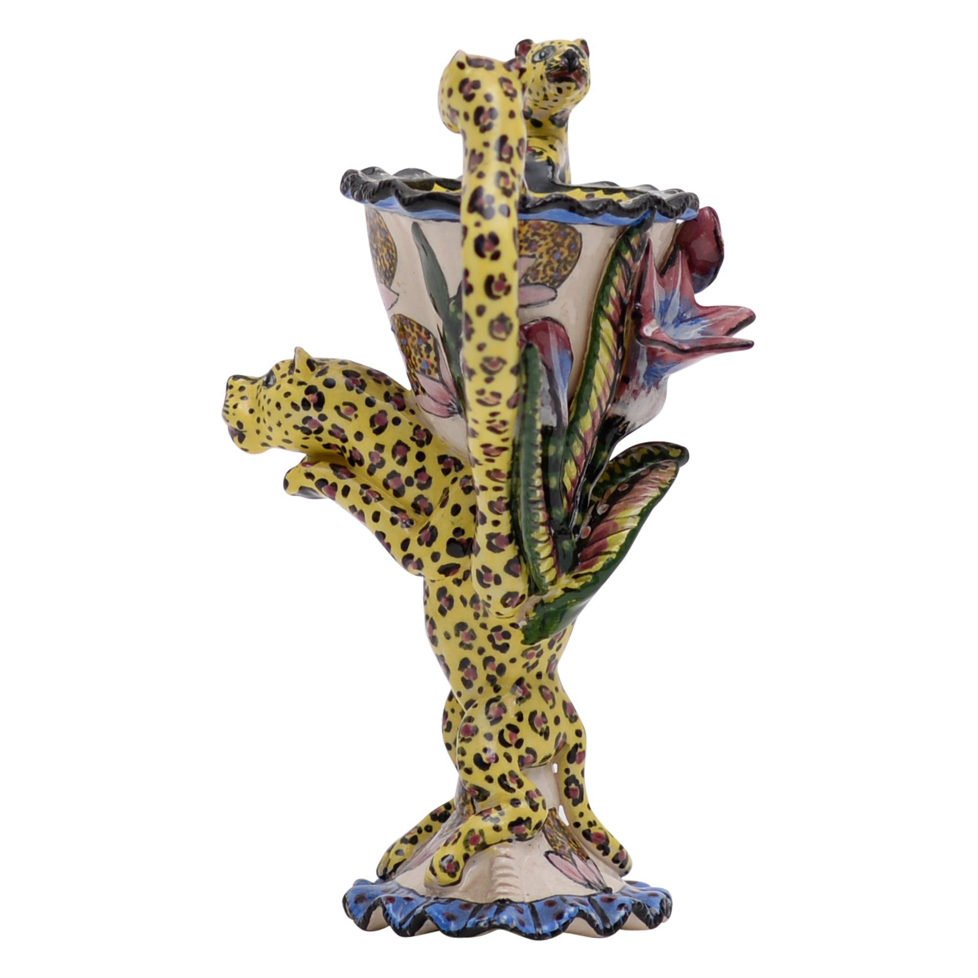 Leopard vase