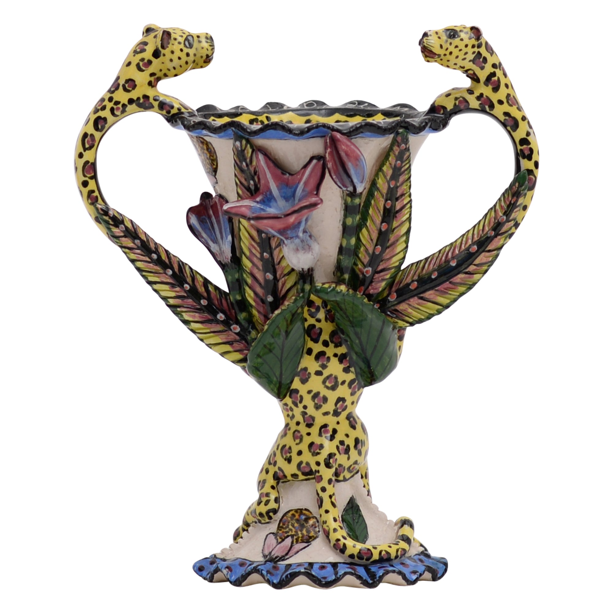 Leopard vase
