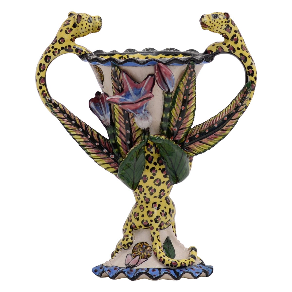 Leopard vase