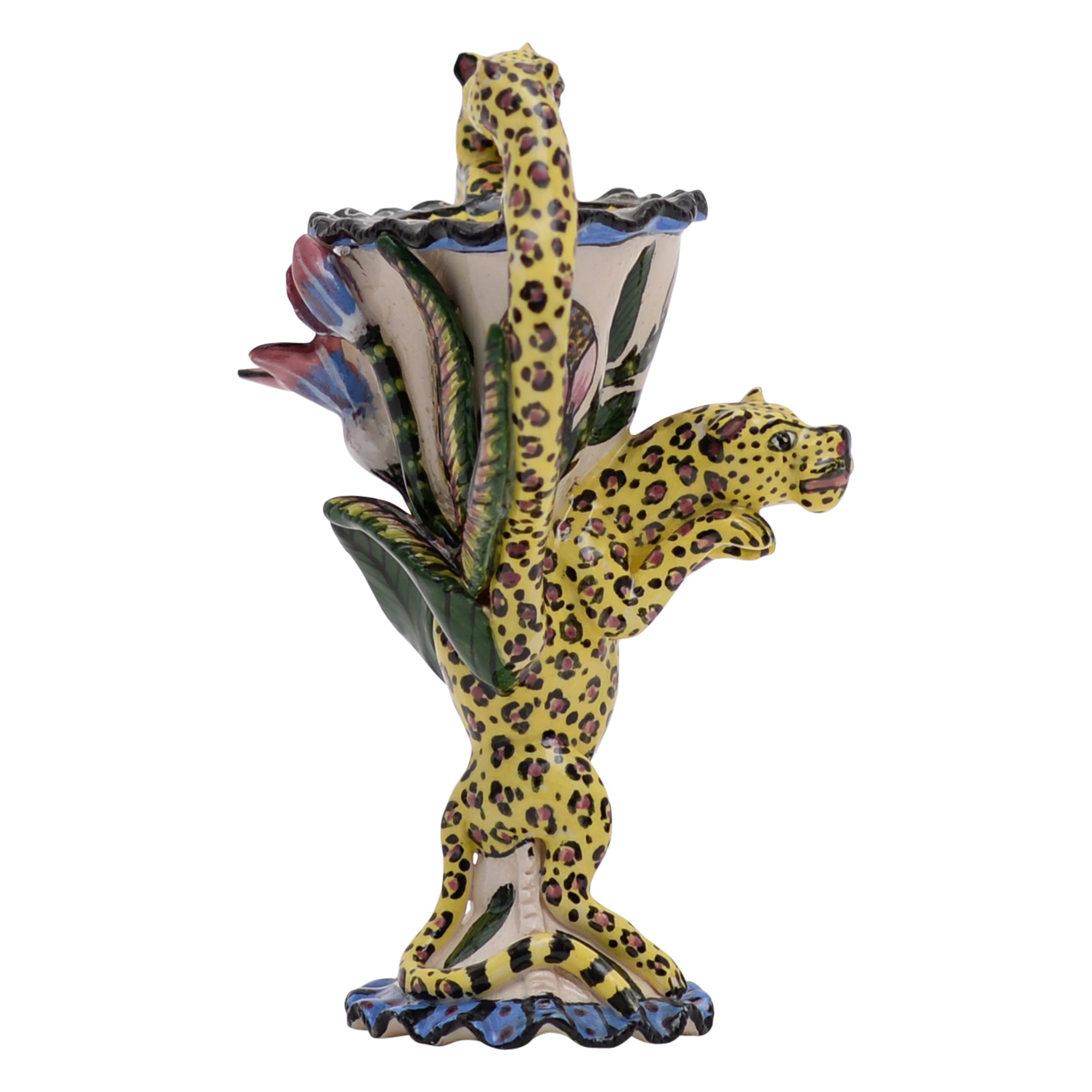 Leopard vase