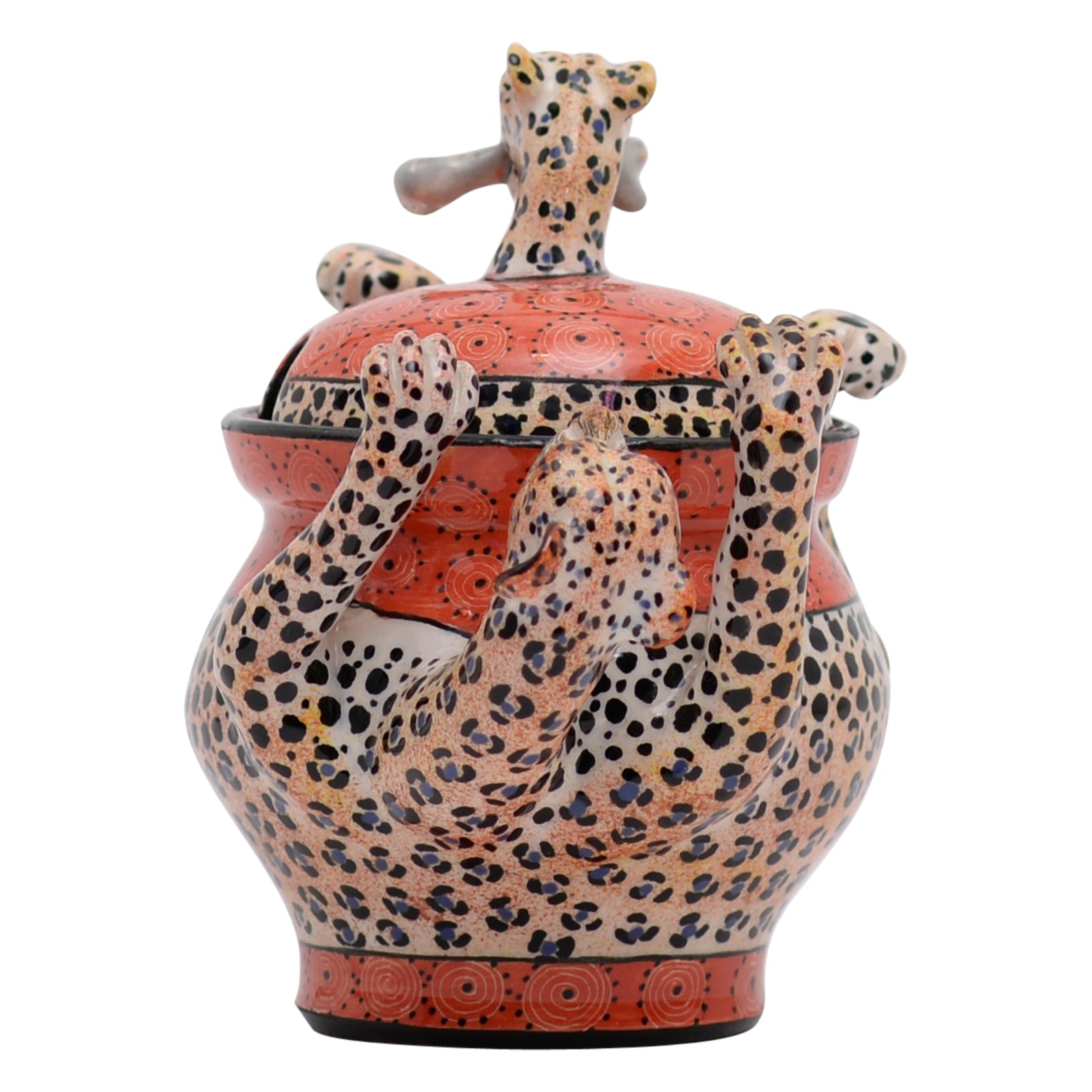 Leopard sugar pot