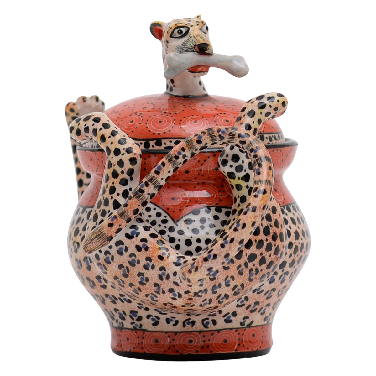 Leopard sugar pot