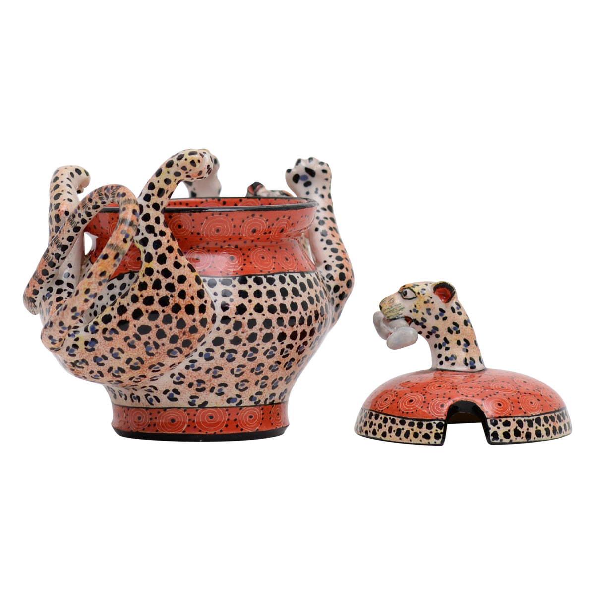 Leopard sugar pot