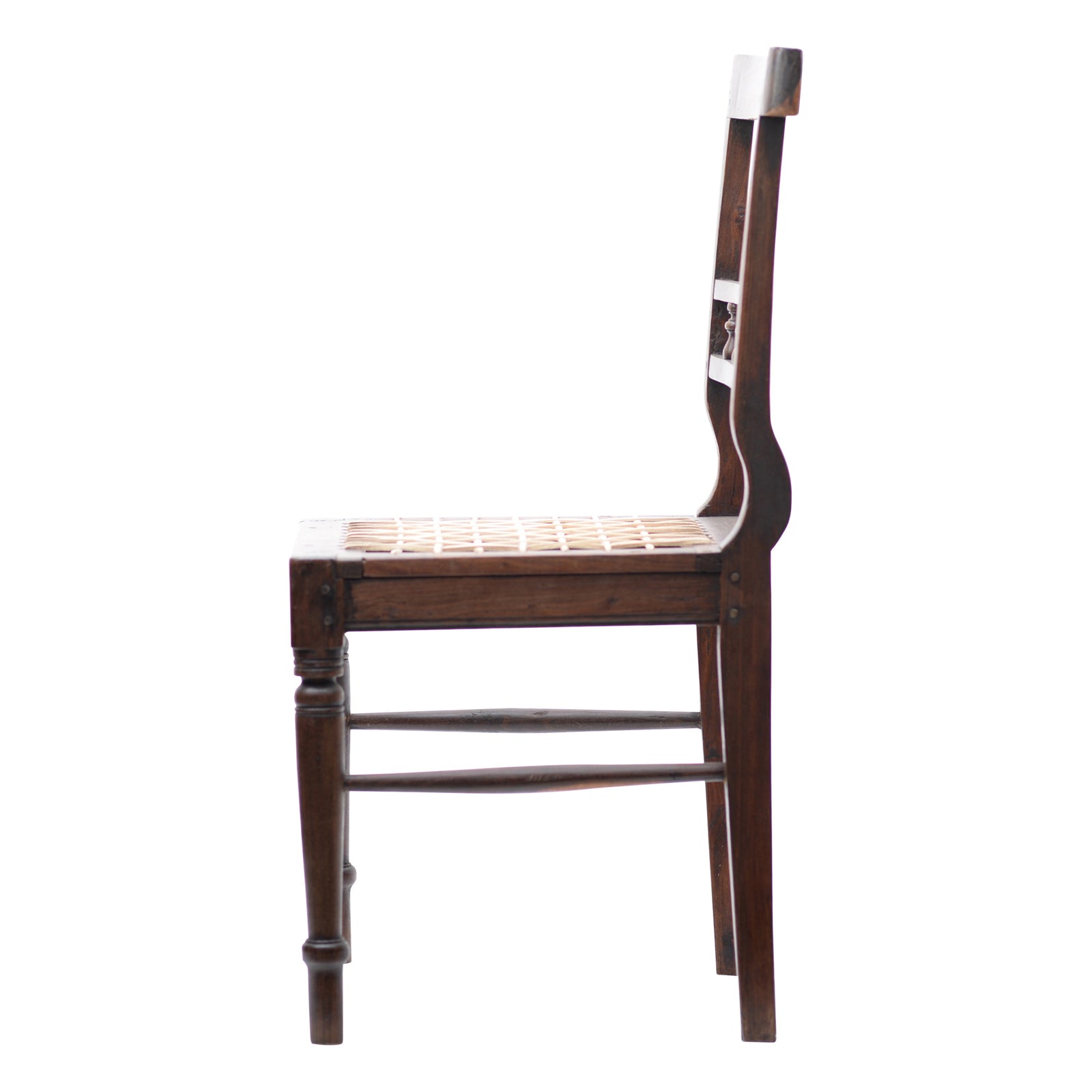 Wood with leather strips chair