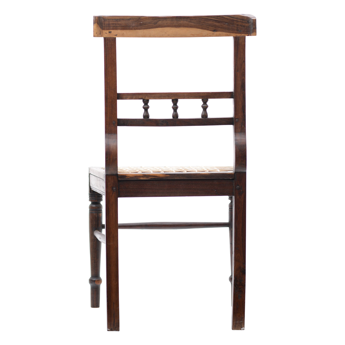 Wood with leather strips chair