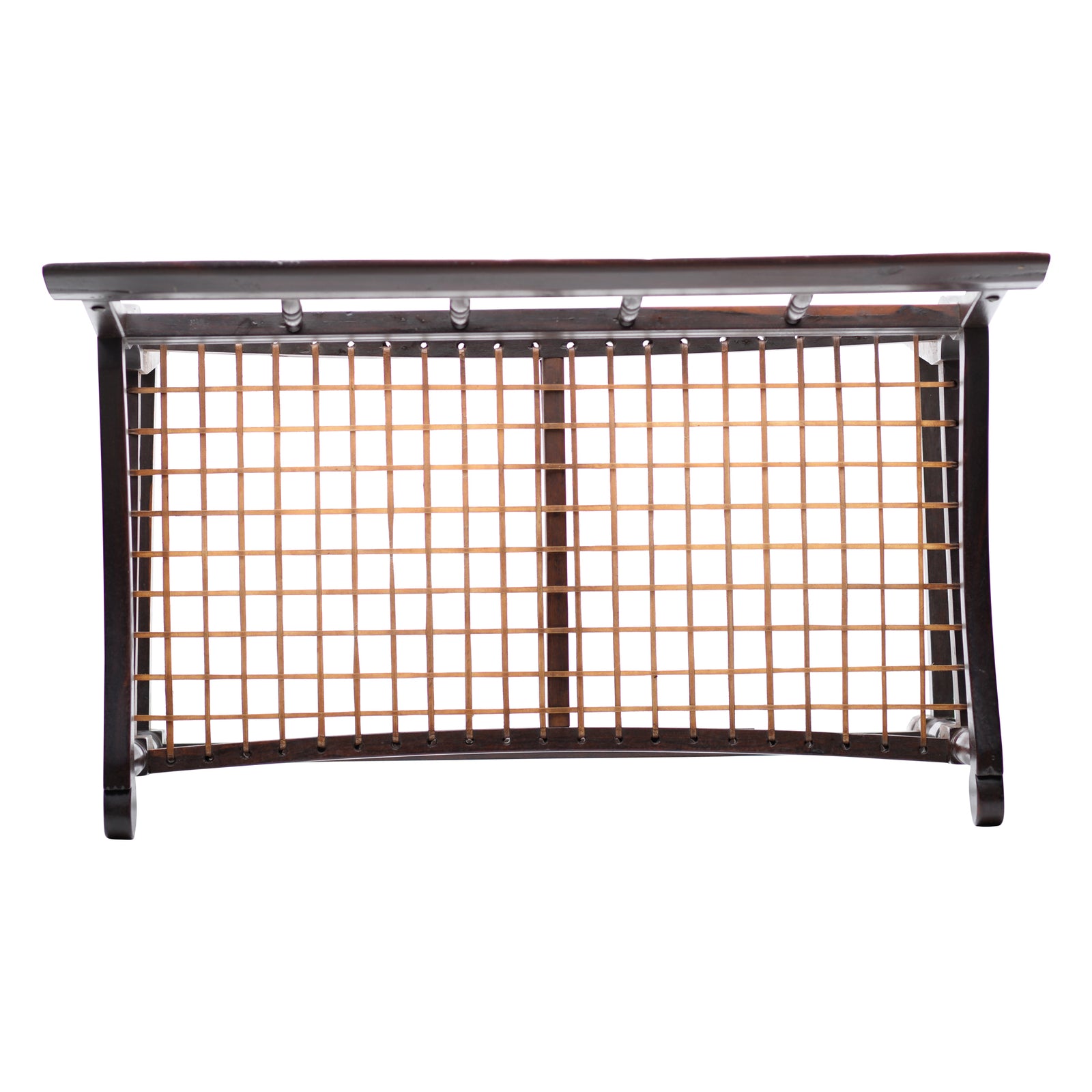 Wood with leather strips chair