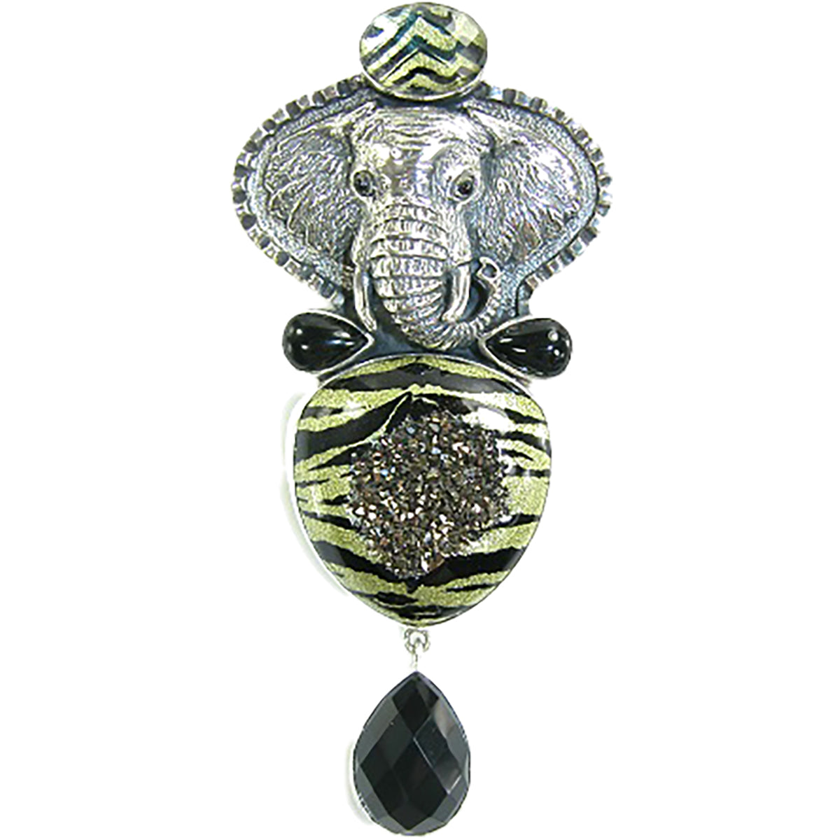 Elephant pin pendant