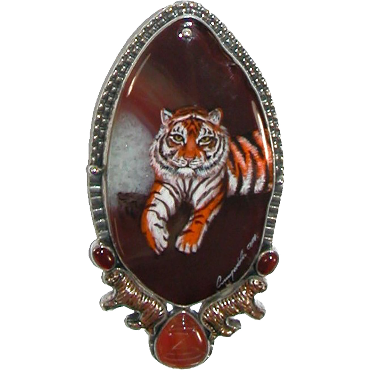 Tiger pin pendant