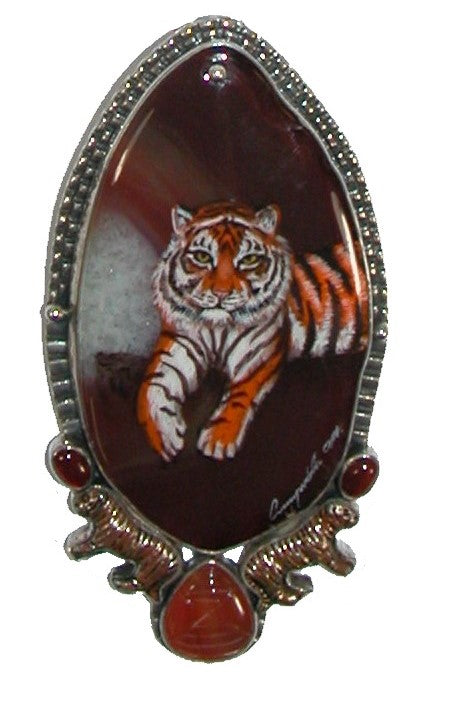 Tiger pin pendant