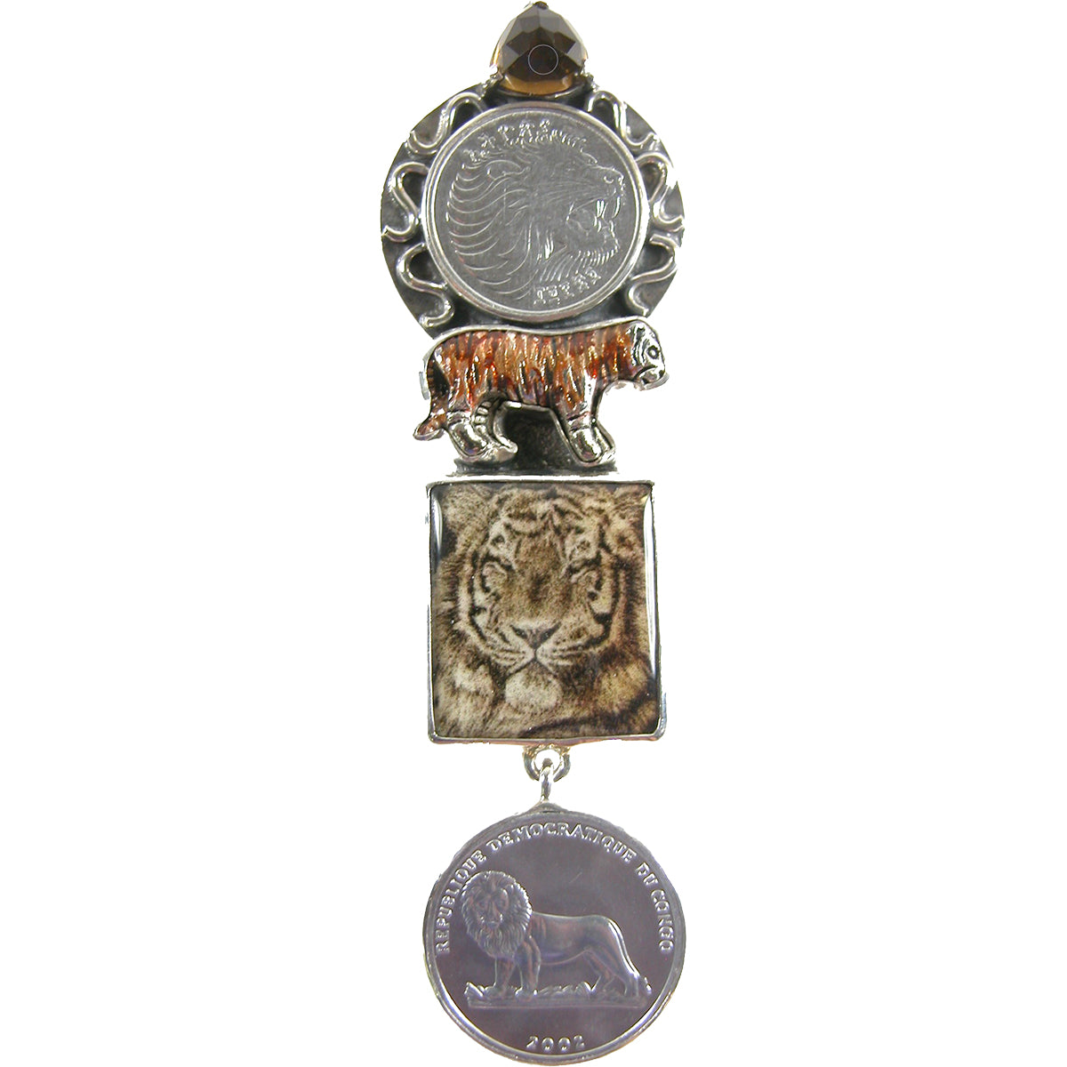 Tiger pin pendant