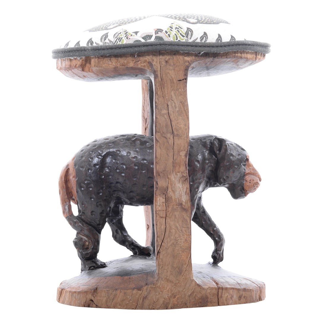 Leopard batonga stool