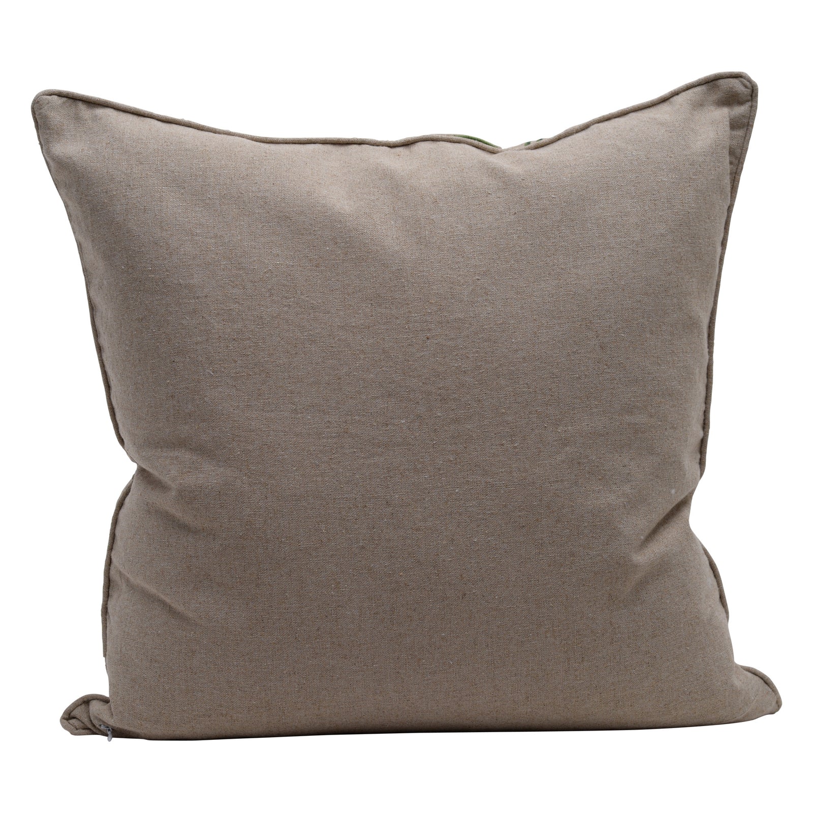 Linen zebra cushion
