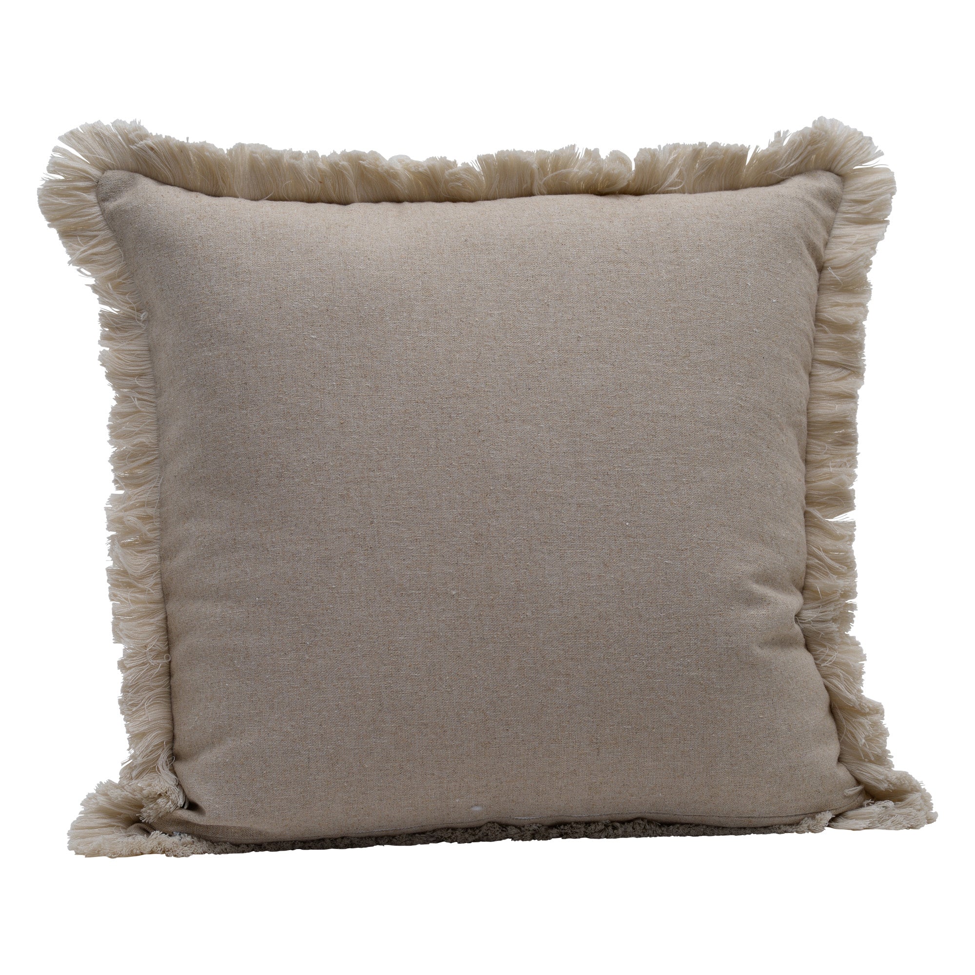 Linen zebra cushion