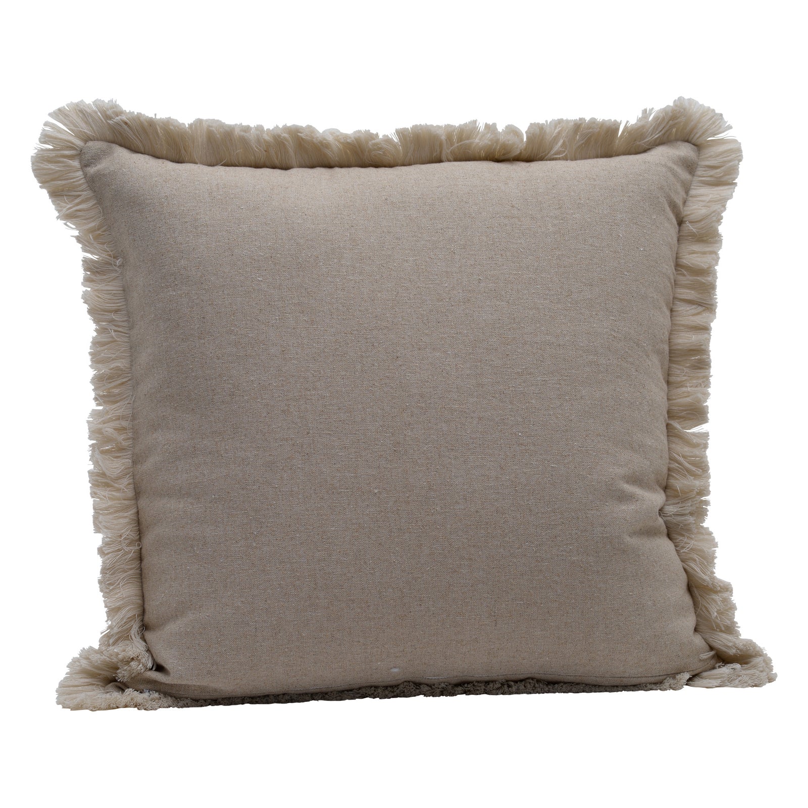 Linen zebra cushion