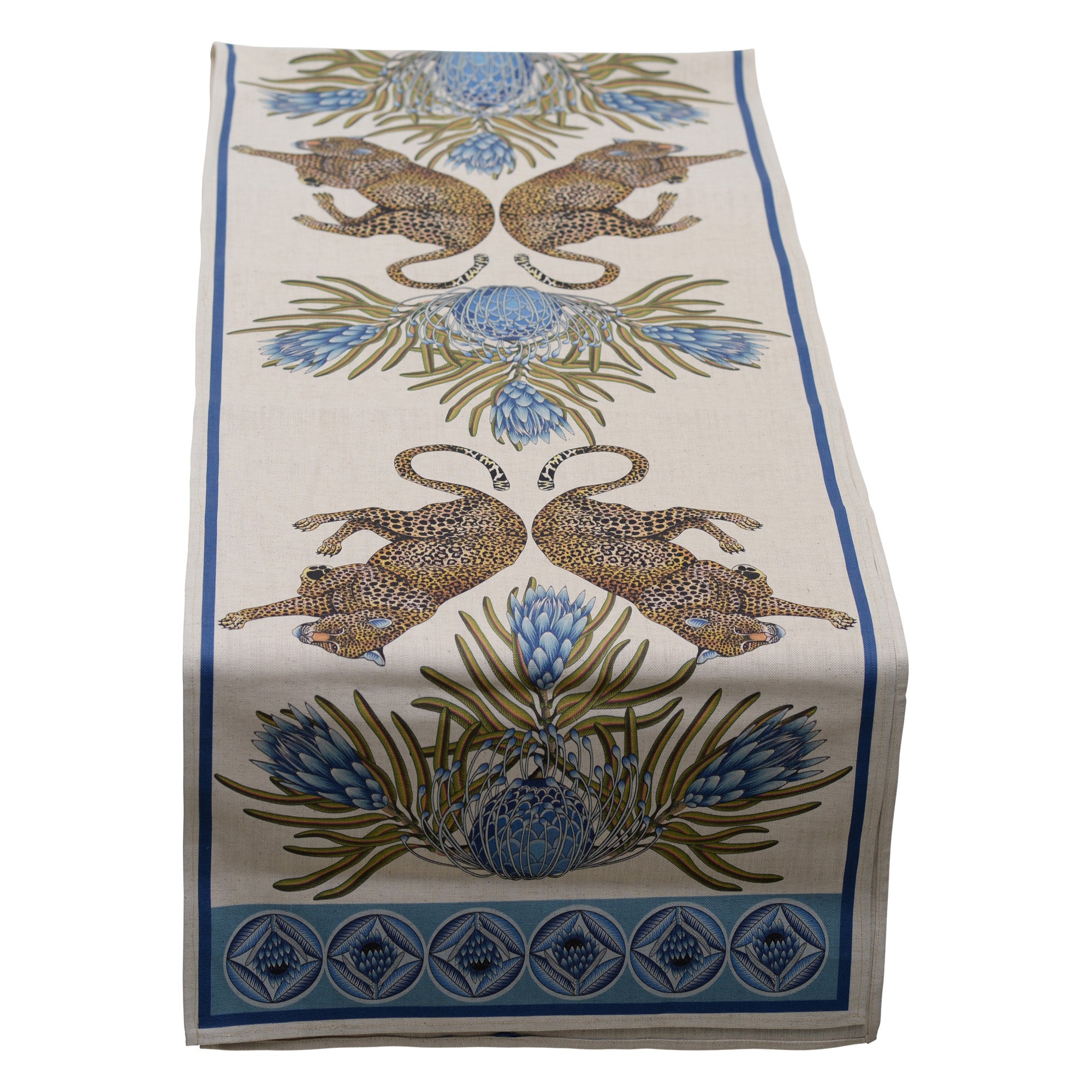 Leopard table runner
