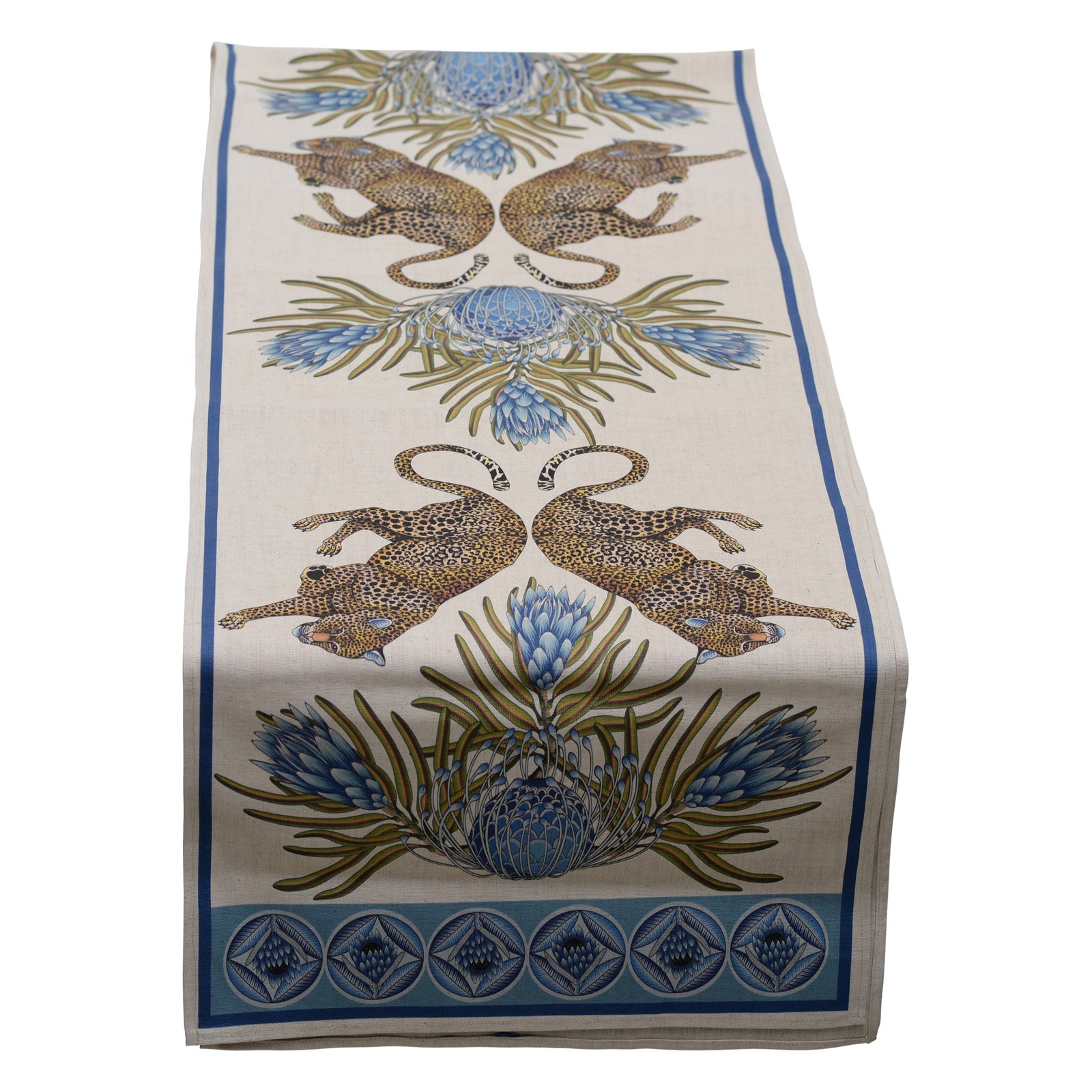 Leopard table runner