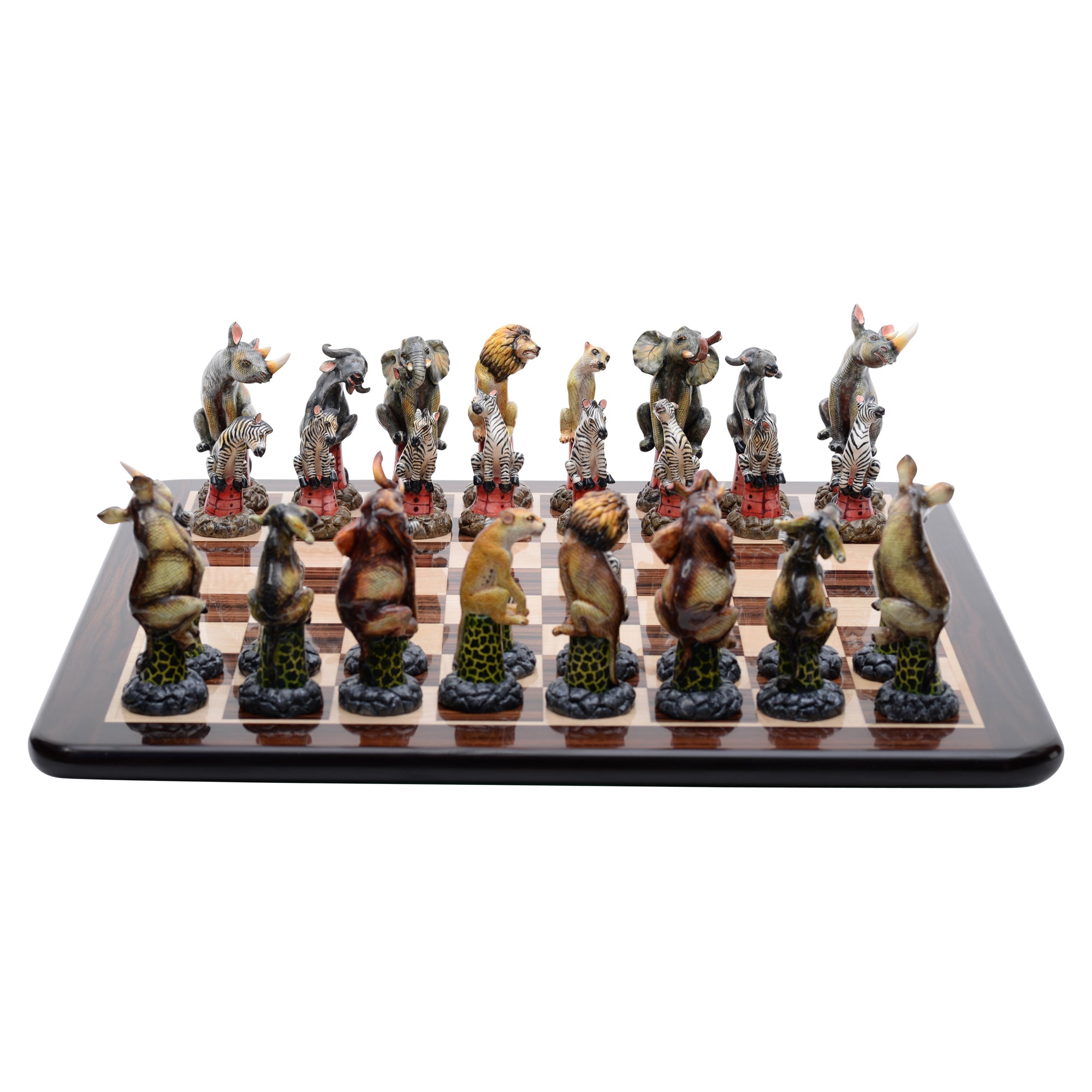 Rosewood & maple wood chess board