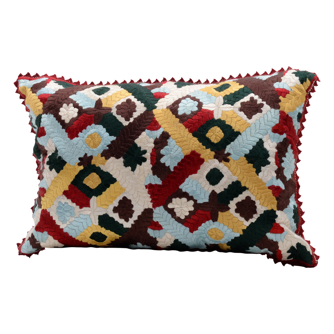 Moroccan silk cushion