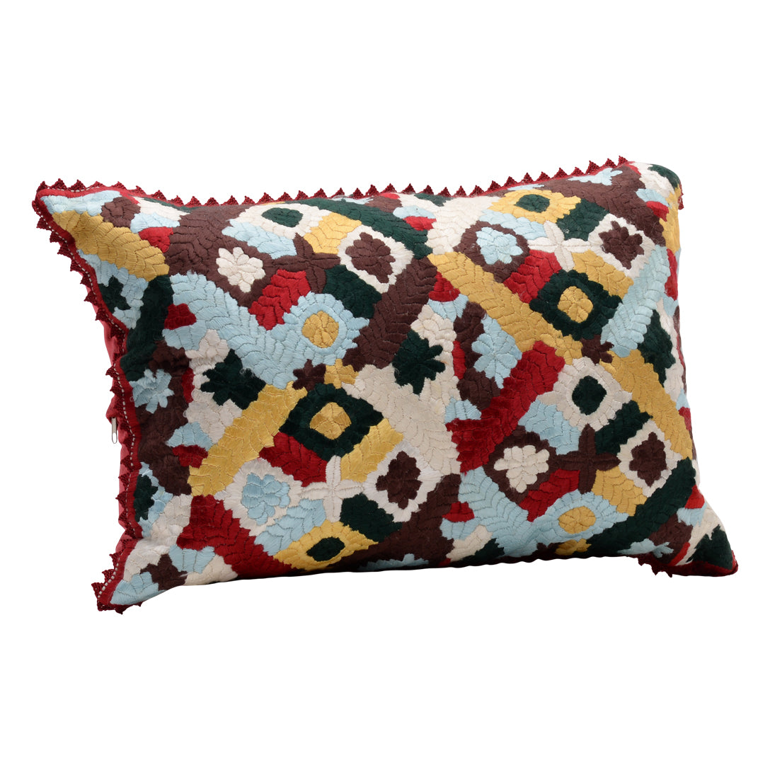 Moroccan silk cushion