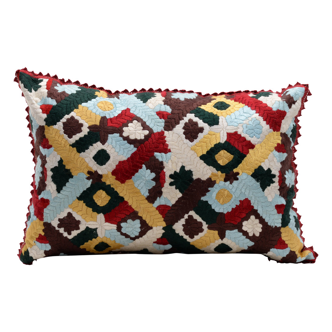 Moroccan silk cushion
