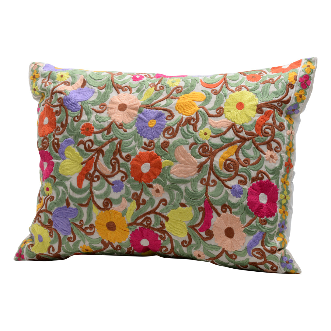 HANDMADE MORROCAN SILK CUSHION MULTI COLOR   24