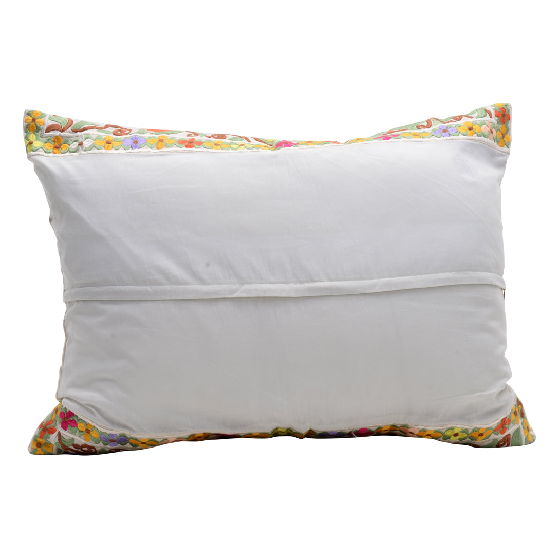 HANDMADE MORROCAN SILK CUSHION MULTI COLOR   24