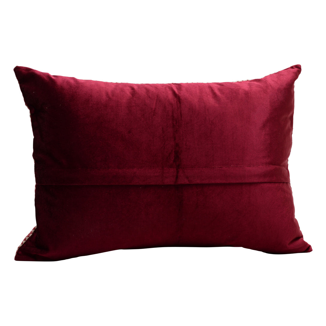 HANDMADE MORROCAN SILK CUSHION MULTI COLOR   20"X27"