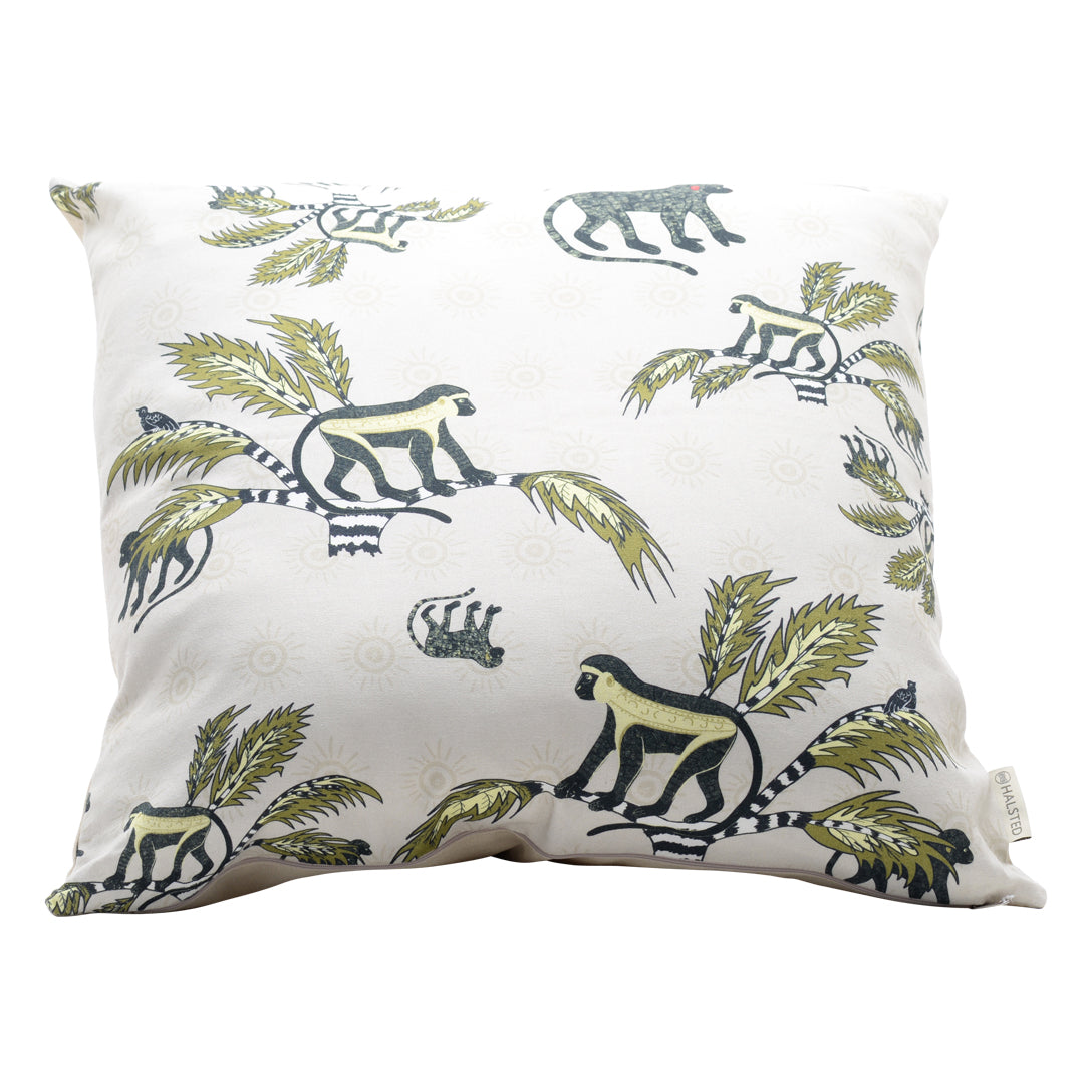 Monkey Palm Desert Spring Linen Pillow