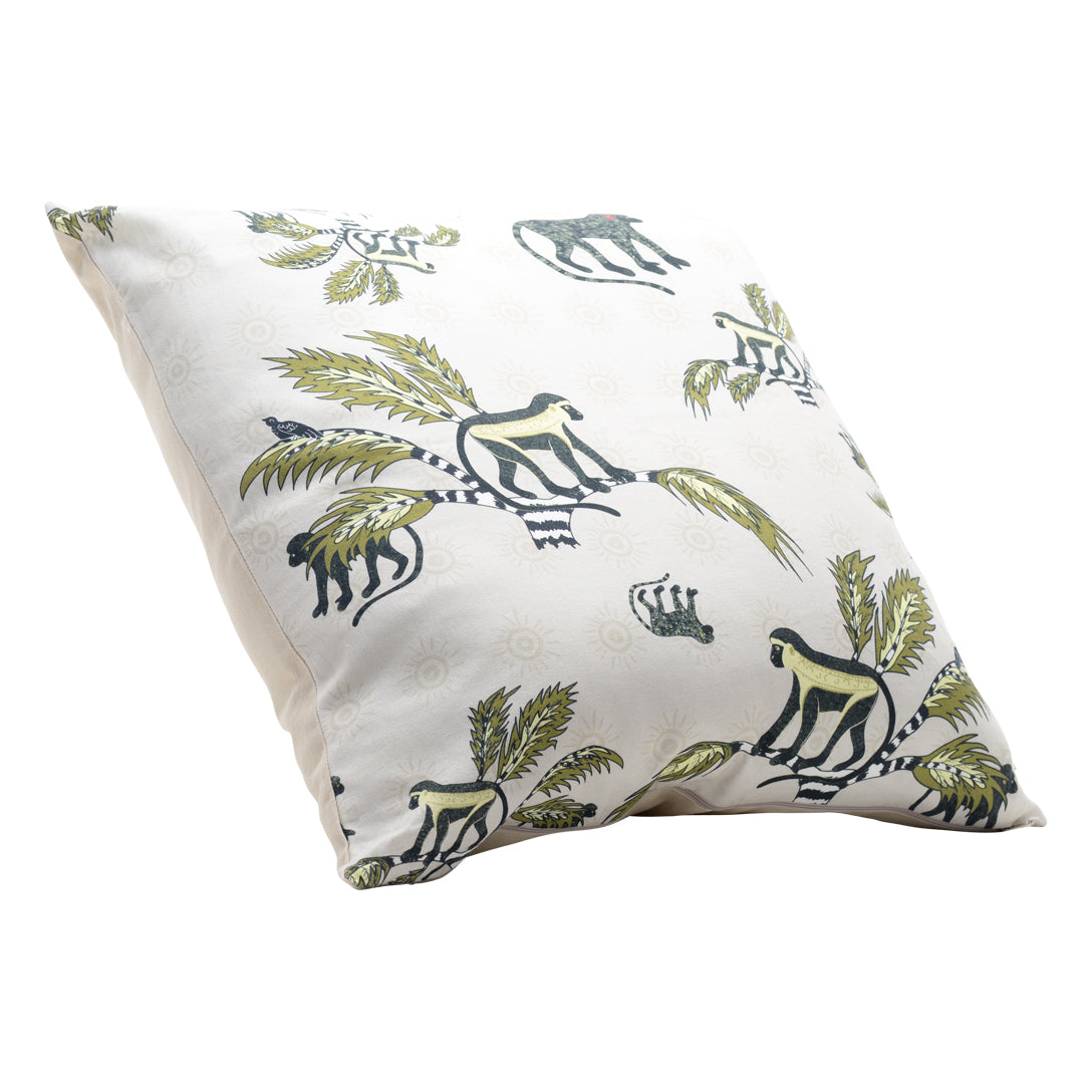 Monkey Palm Desert Spring Linen Pillow