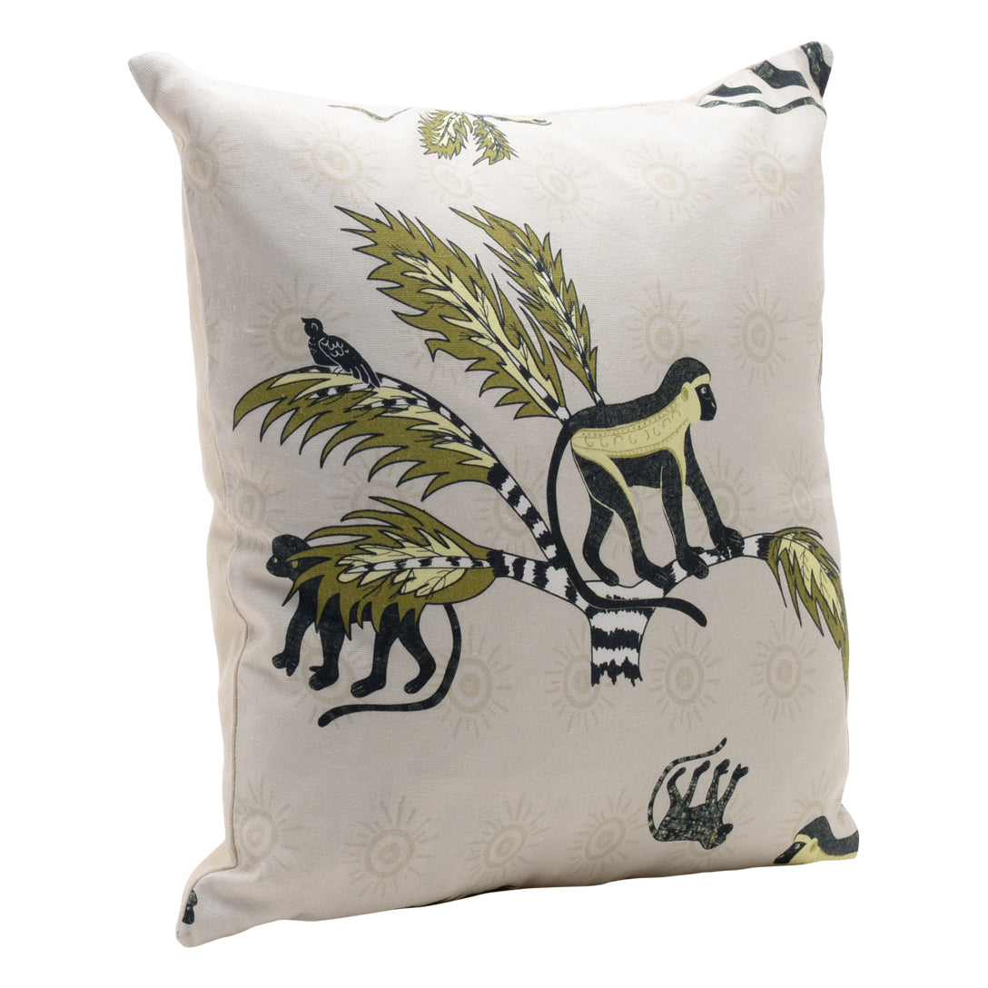 Monkey Palm Desert Spring Linen Pillow