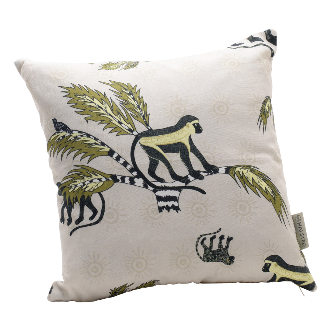 Monkey Palm Desert Spring Linen Pillow