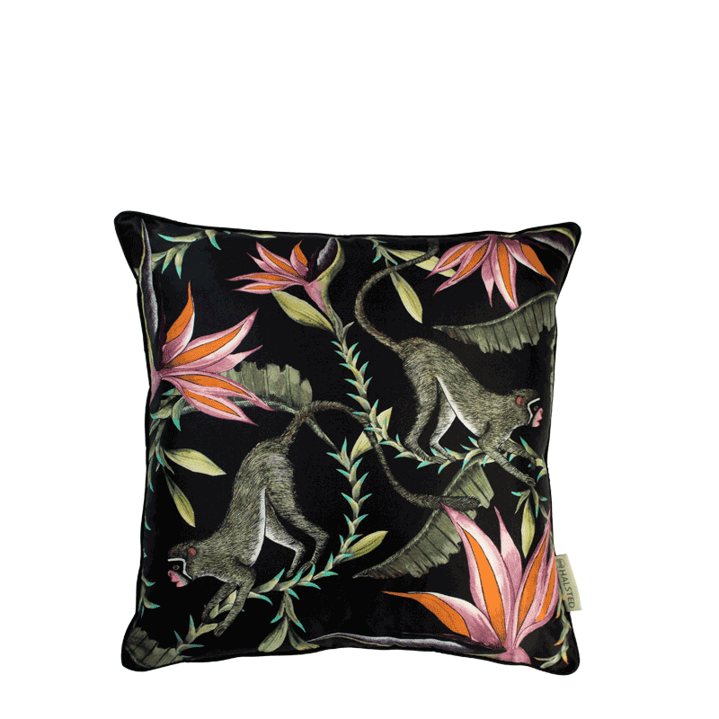 Monkey Paradise Night Silk Pillow