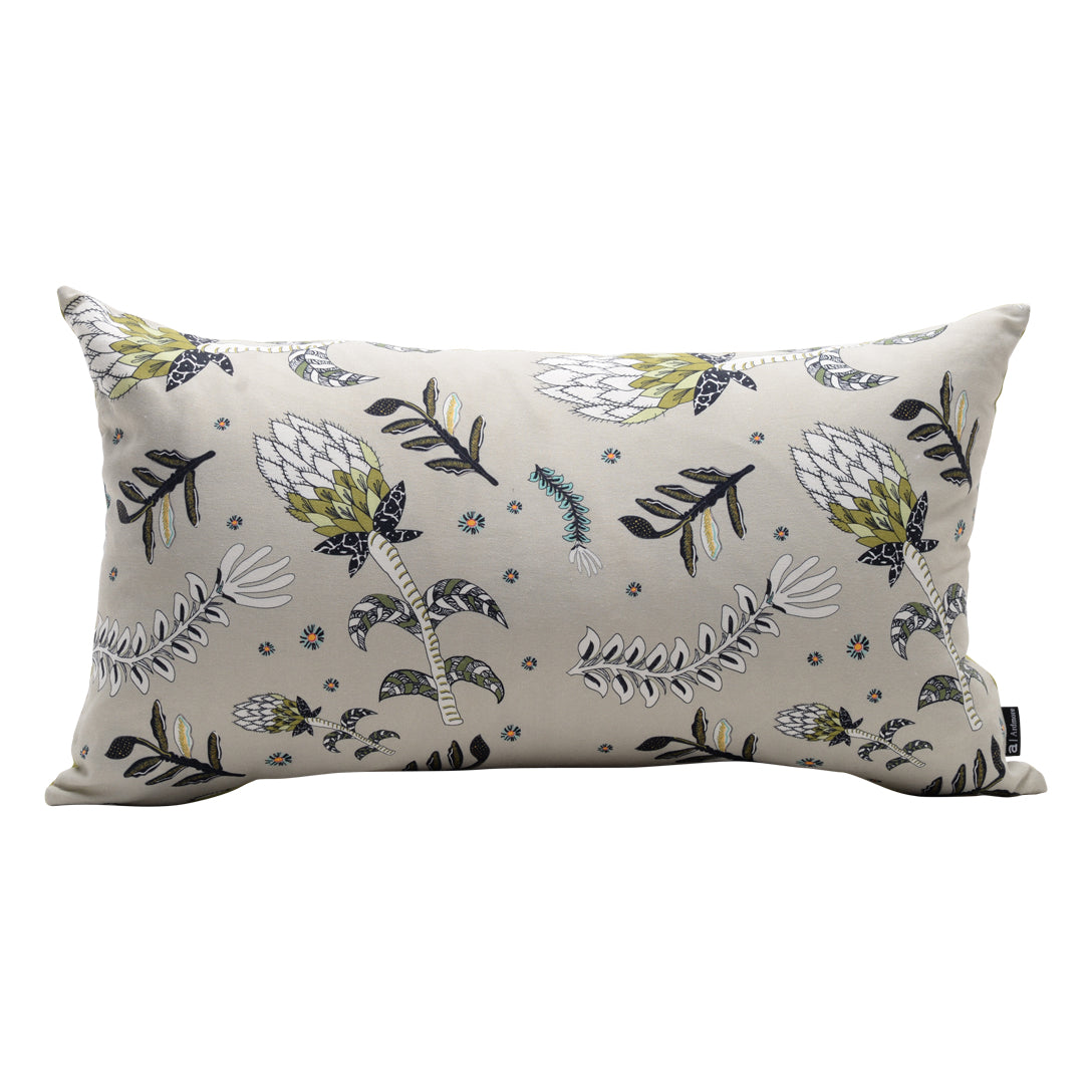 Protea Fields Desert Mud Linen Pillow
