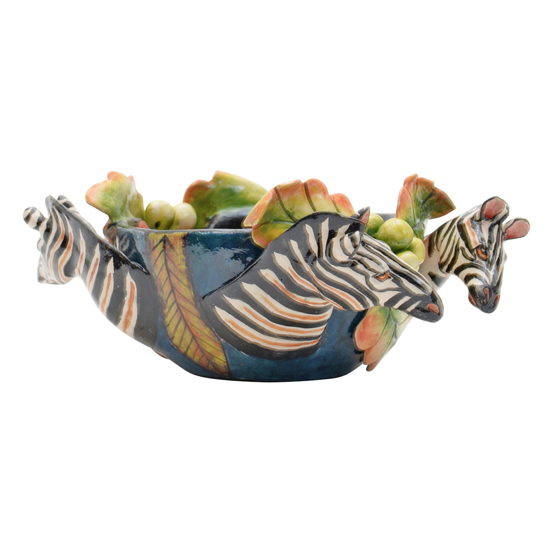 Zebra peanut bowl