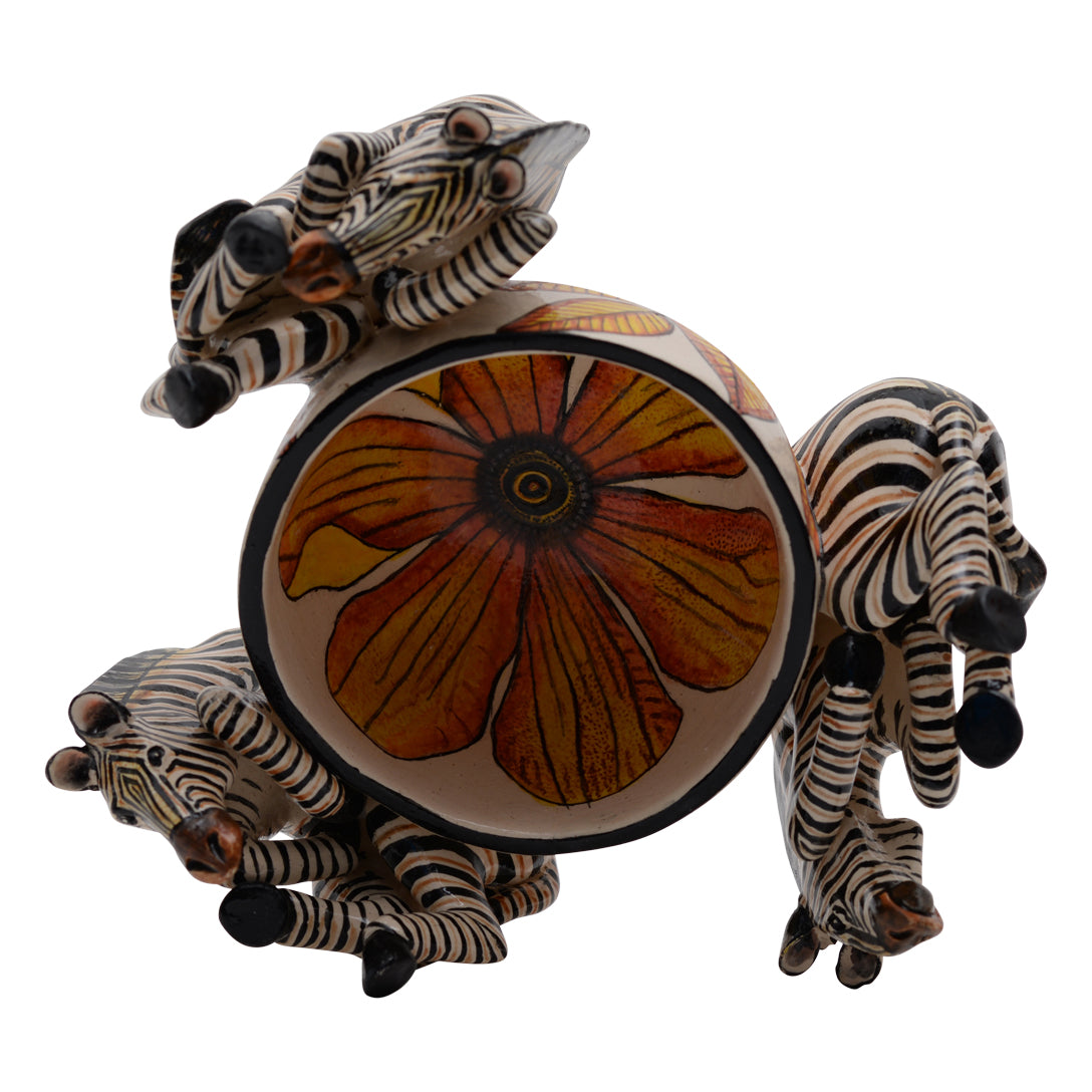 Zebra peanut bowl
