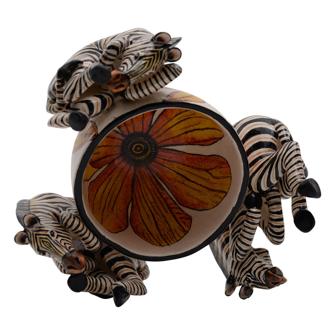 Zebra peanut bowl