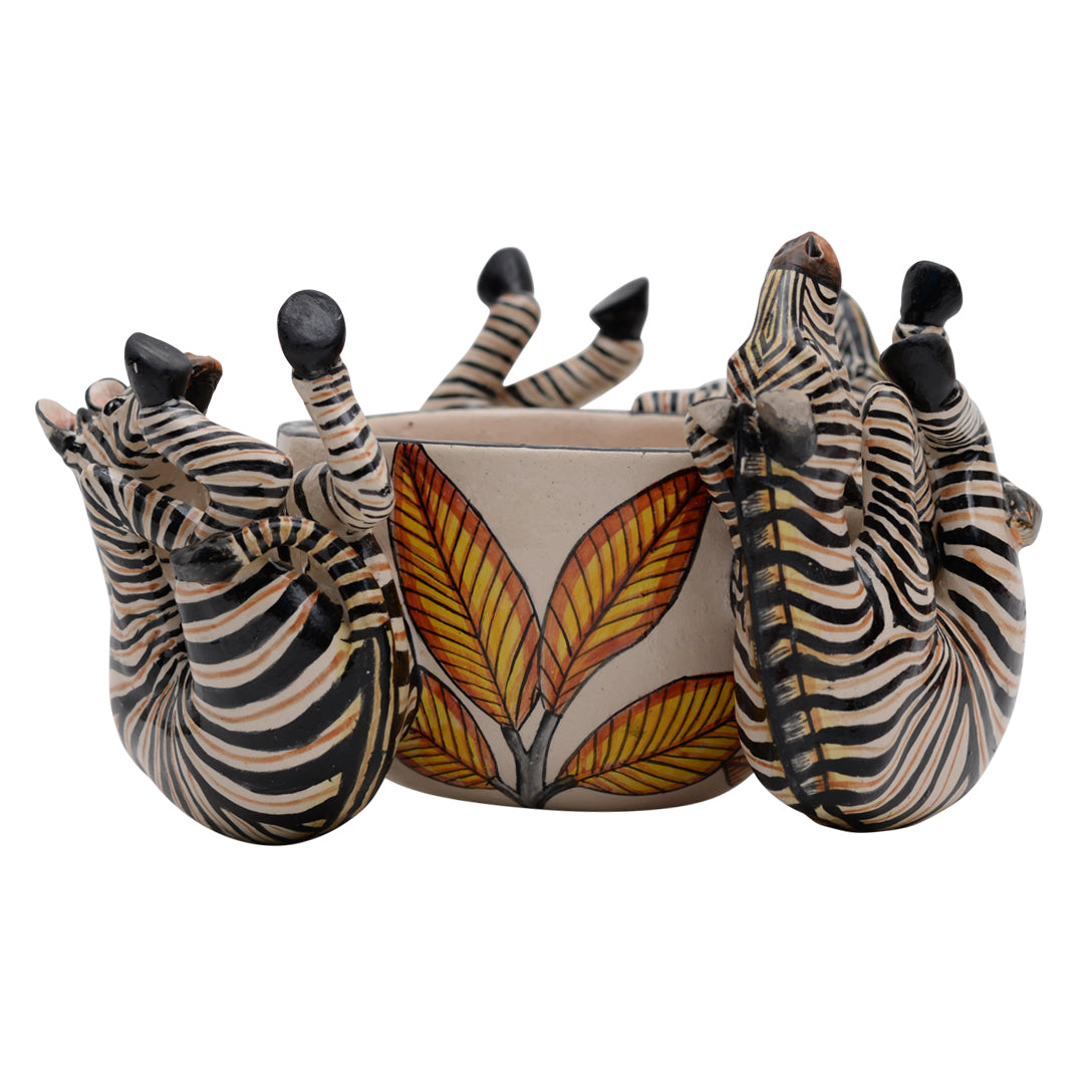 Zebra peanut bowl
