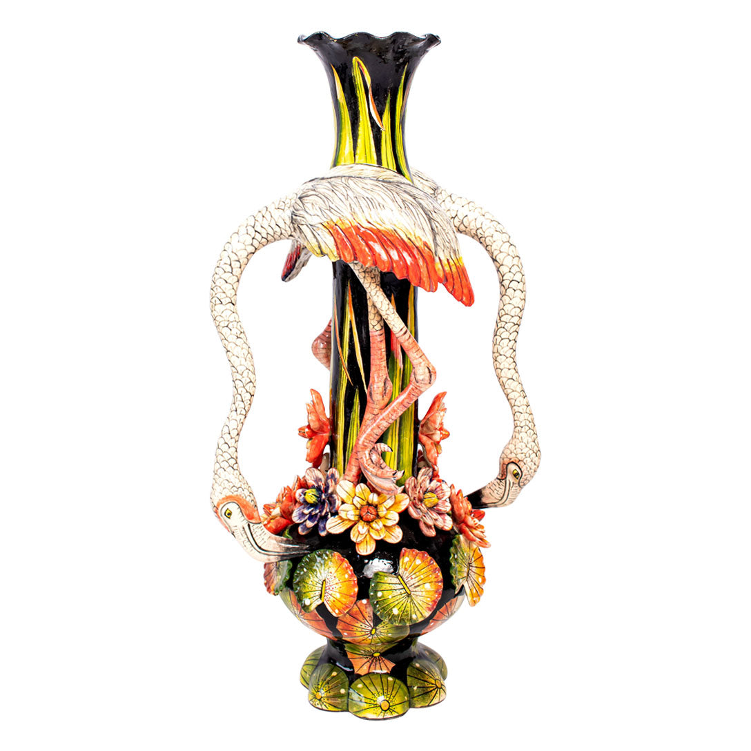 Flamingo vase