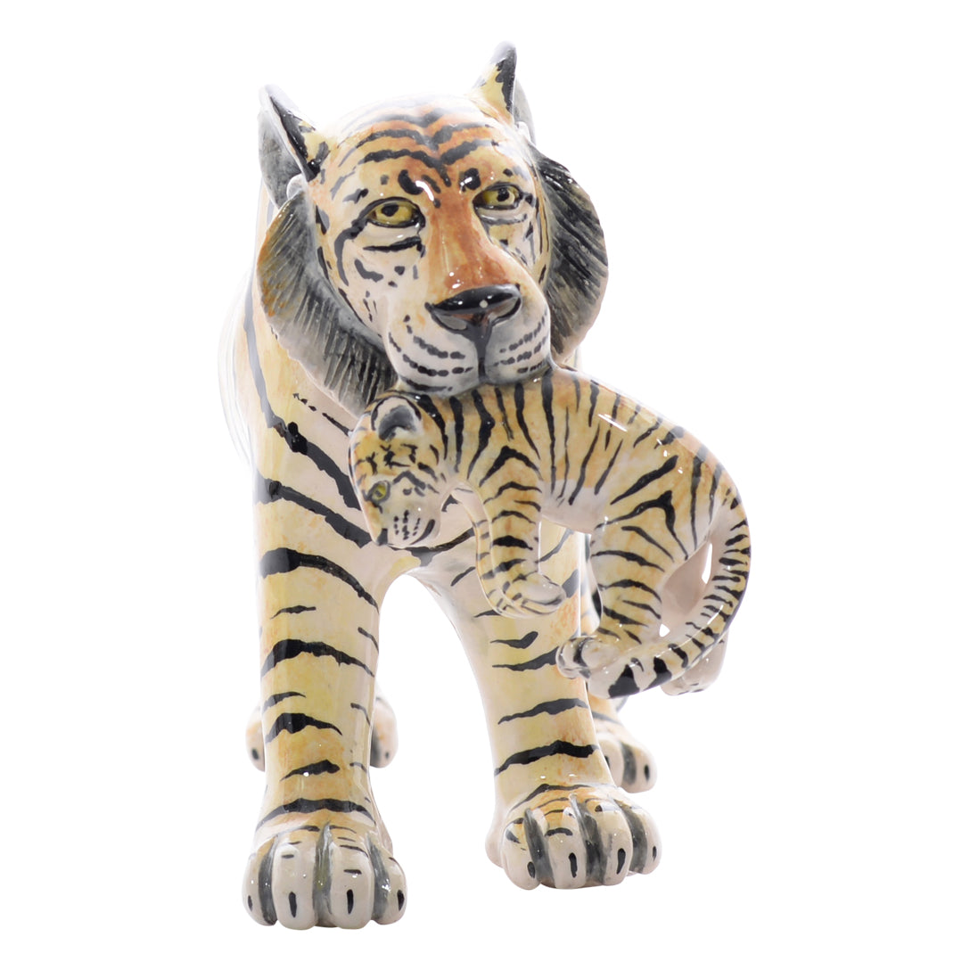 Tiger with Cub sculpture