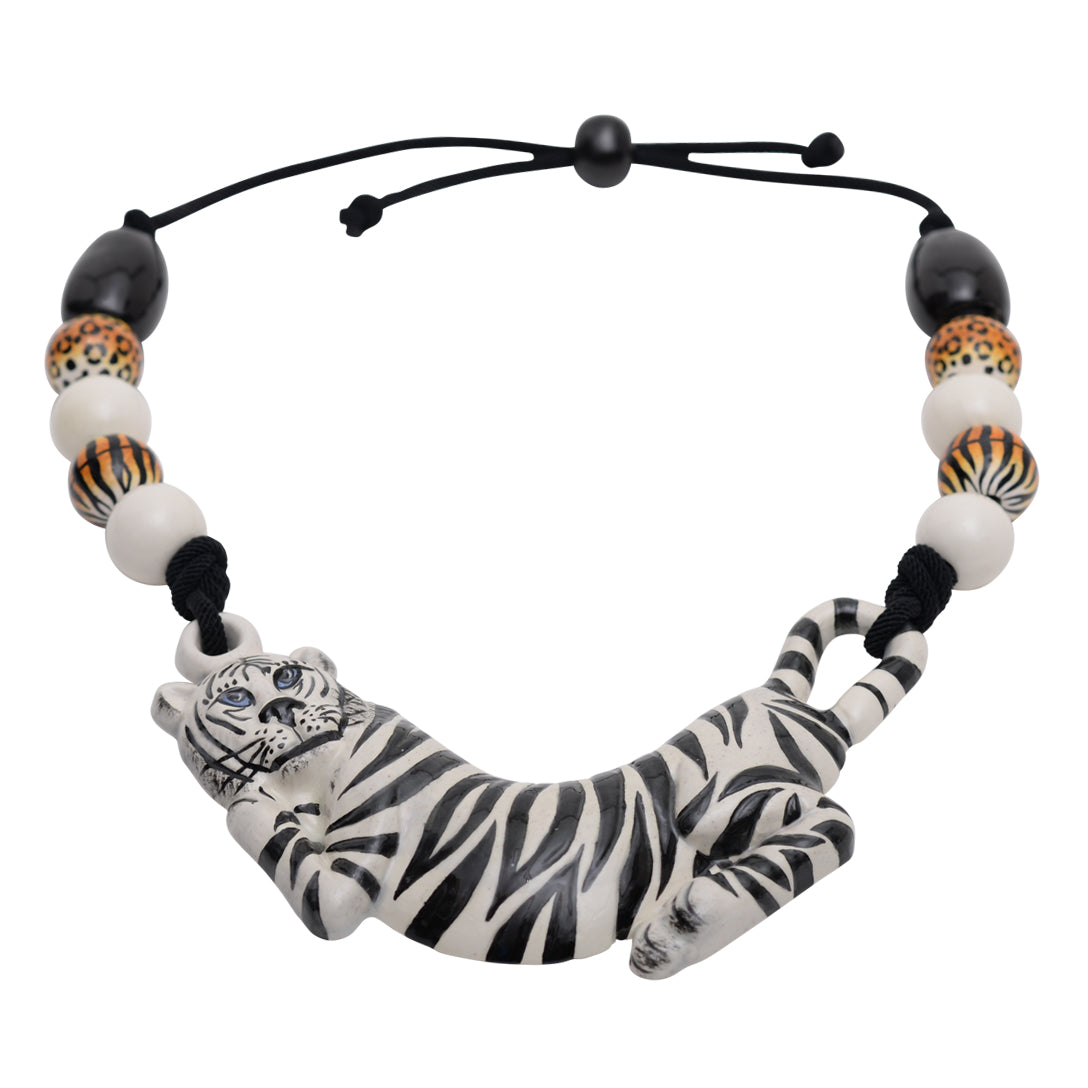 Tiger multi beads necklace