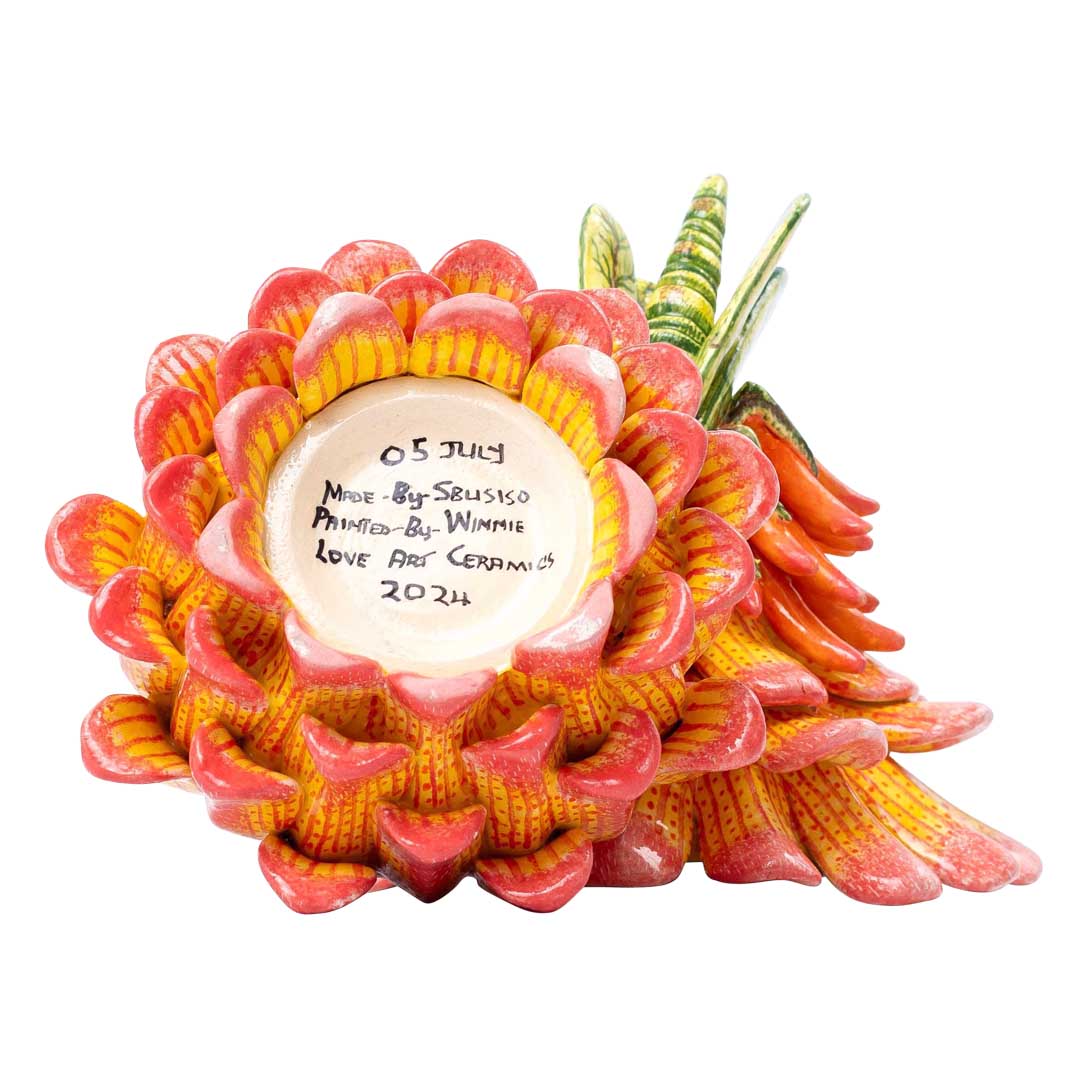 Coral, locust, flower, pink & green jewelry box