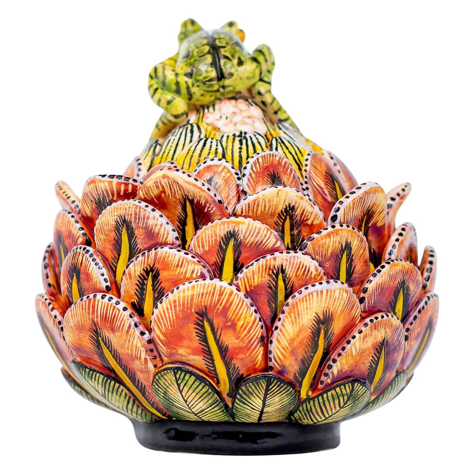 Frog & protea jewelry box