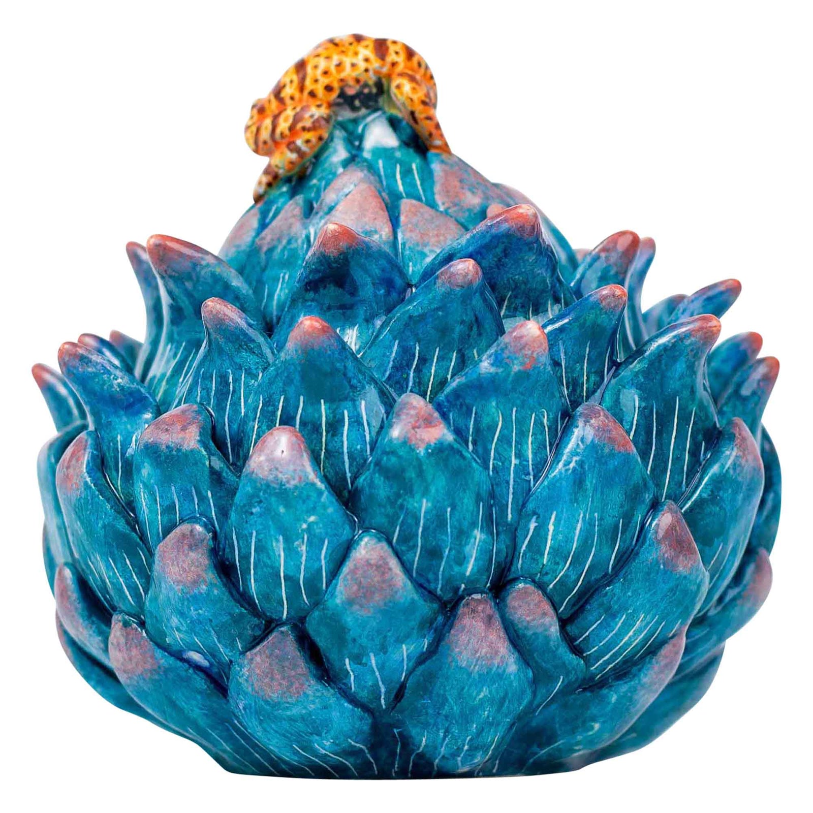Frog & protea jewelry box