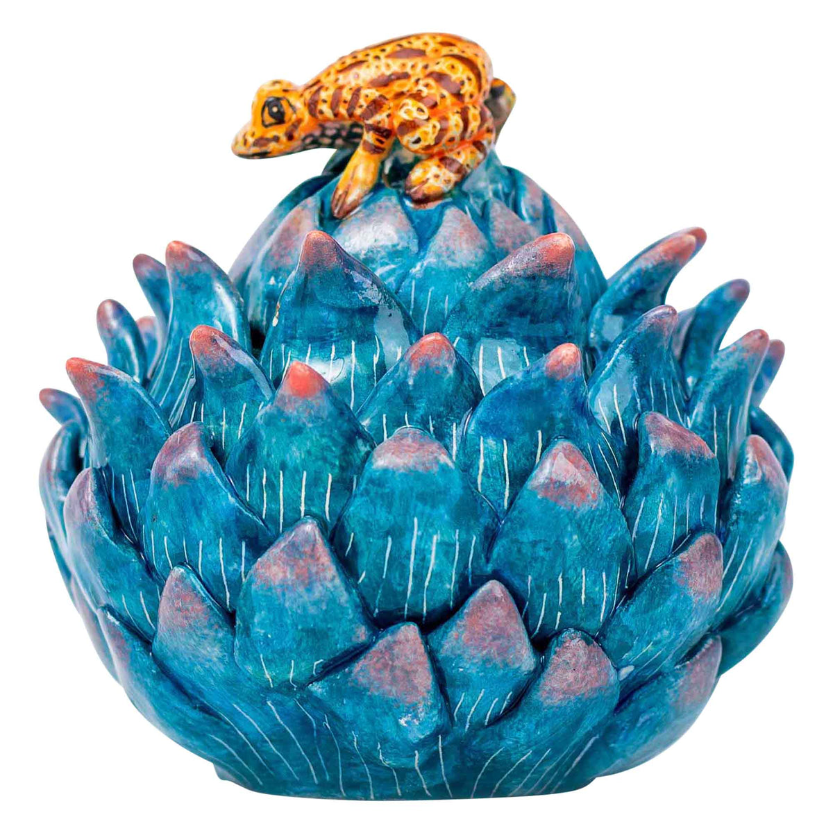 Frog & protea jewelry box