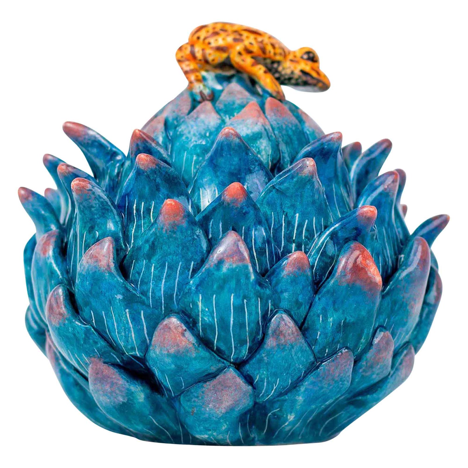 Frog & protea jewelry box