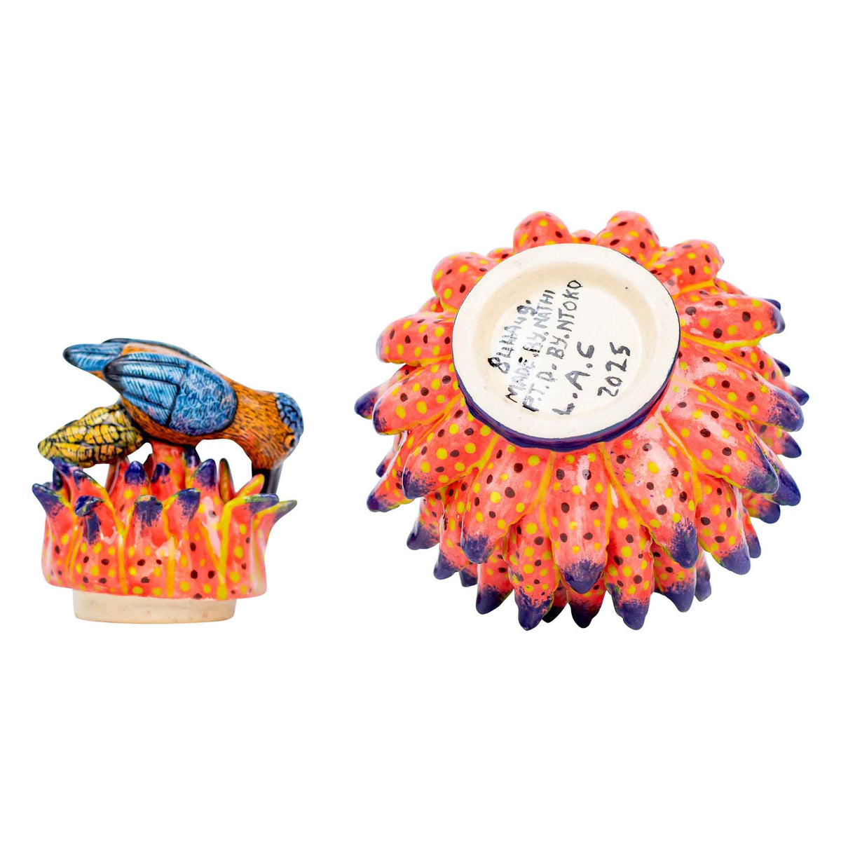 Bird & protea jewelry box
