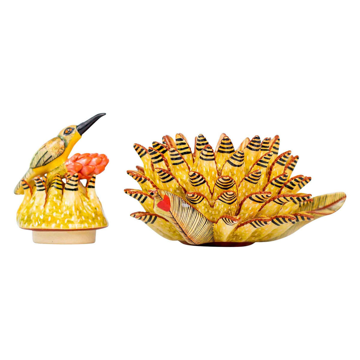 Bird & protea jewelry box