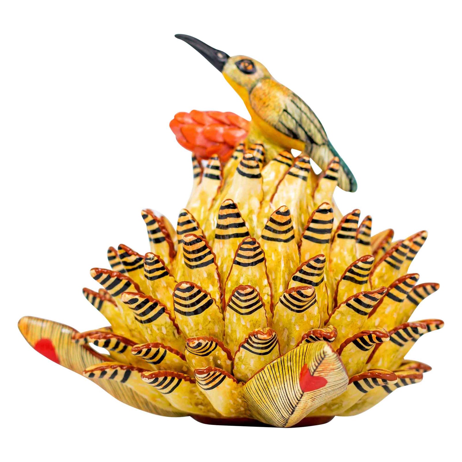 Bird & protea jewelry box
