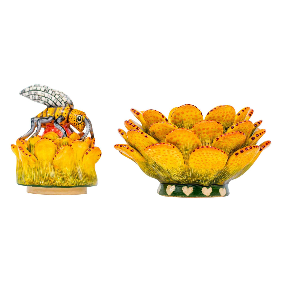 Bee & succulent jewelry box