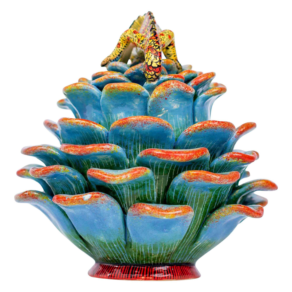 Chameleon & succulent jewelry box